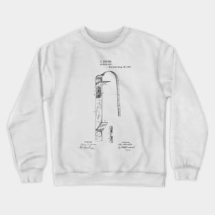 Electric Belt Vintage Patent Hand Drawing Crewneck Sweatshirt